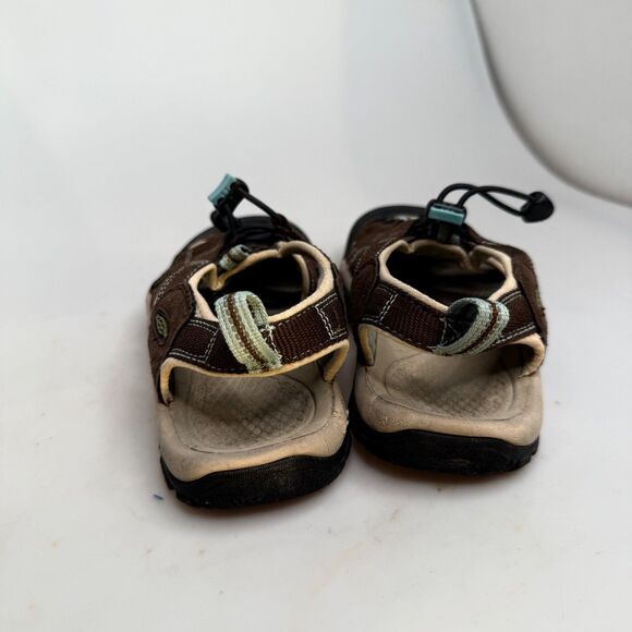 KEEN Newport Hiking Sandals Women’s US 7 Brown Tan Blue Closed Toe EUC - Picture 9 of 16
